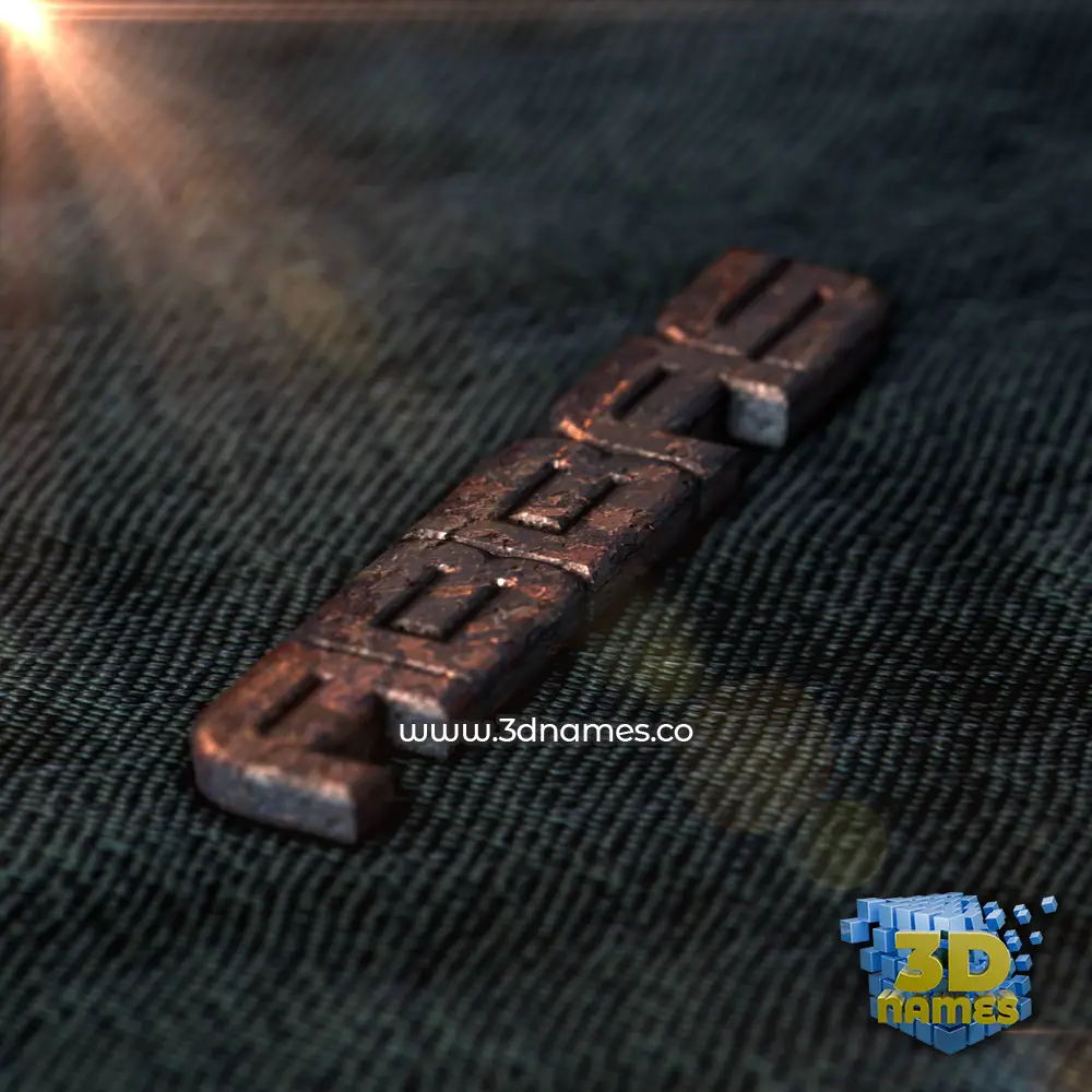 abbas in Rusty Metal style - 3D name wallpaper