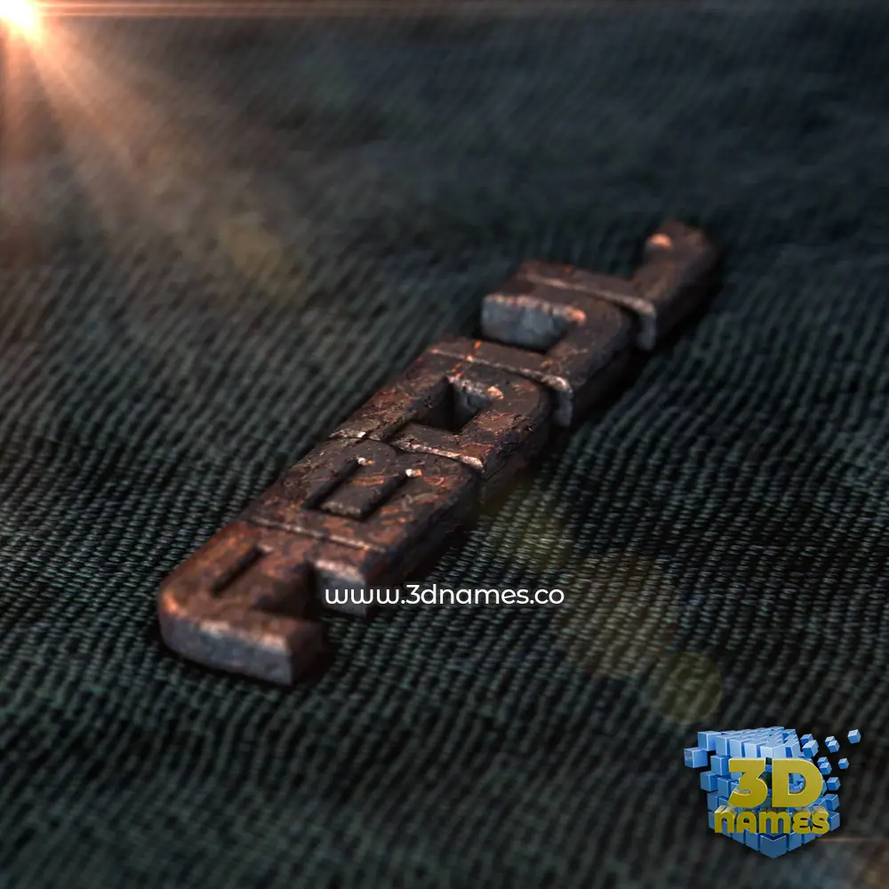 abdul in Rusty Metal style - 3D name wallpaper