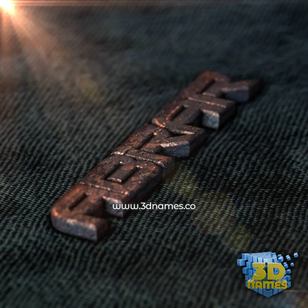 abrar in Rusty Metal style - 3D name wallpaper