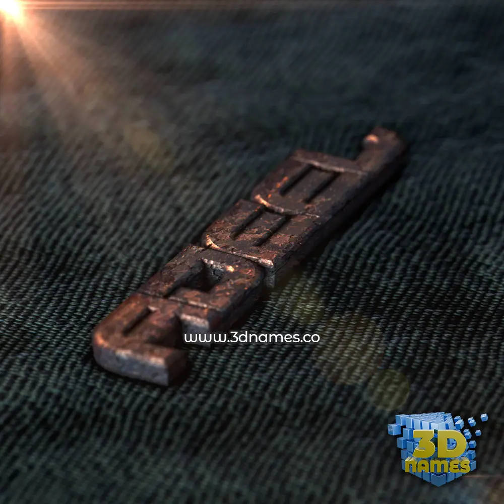 adeel in Rusty Metal style - 3D name wallpaper