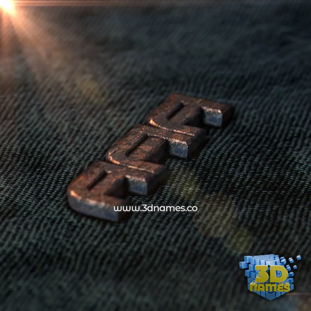 afia in Rusty Metal style - 3D name wallpaper