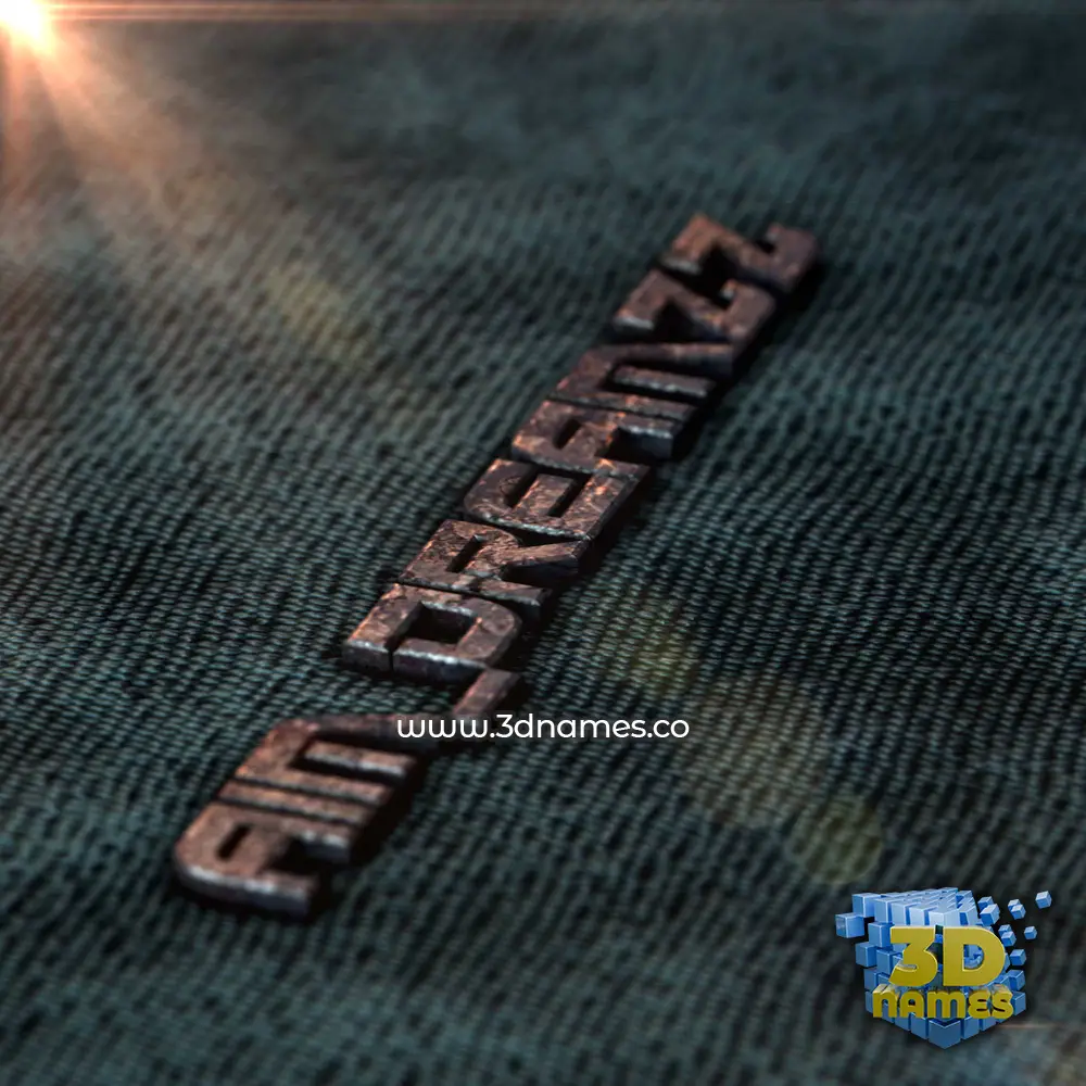 aim dreamzz in Rusty Metal style - 3D name wallpaper