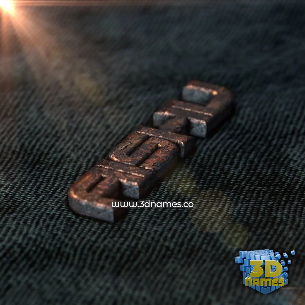 aishu in Rusty Metal style - 3D name wallpaper