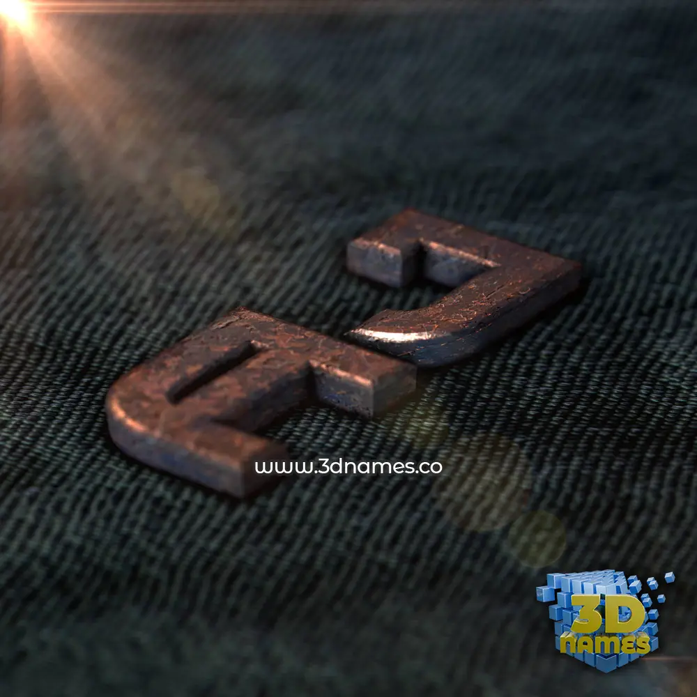 aj in Rusty Metal style - 3D name wallpaper