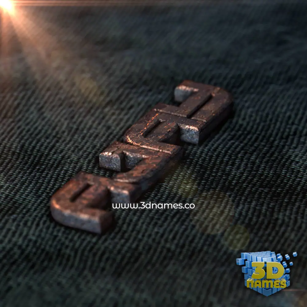 ajay in Rusty Metal style - 3D name wallpaper