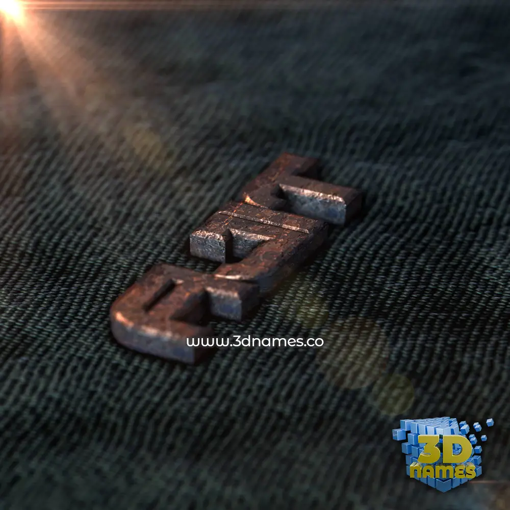 ajit in Rusty Metal style - 3D name wallpaper