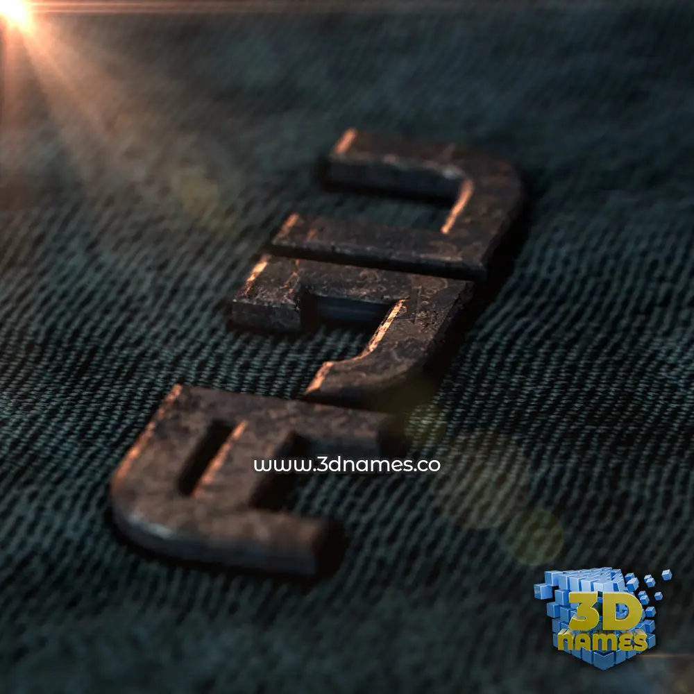 aju in Rusty Metal style - 3D name wallpaper