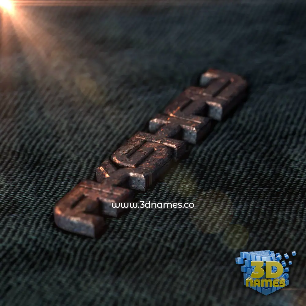 akshay in Rusty Metal style - 3D name wallpaper