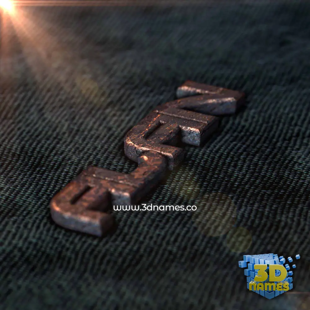 alan in Rusty Metal style - 3D name wallpaper
