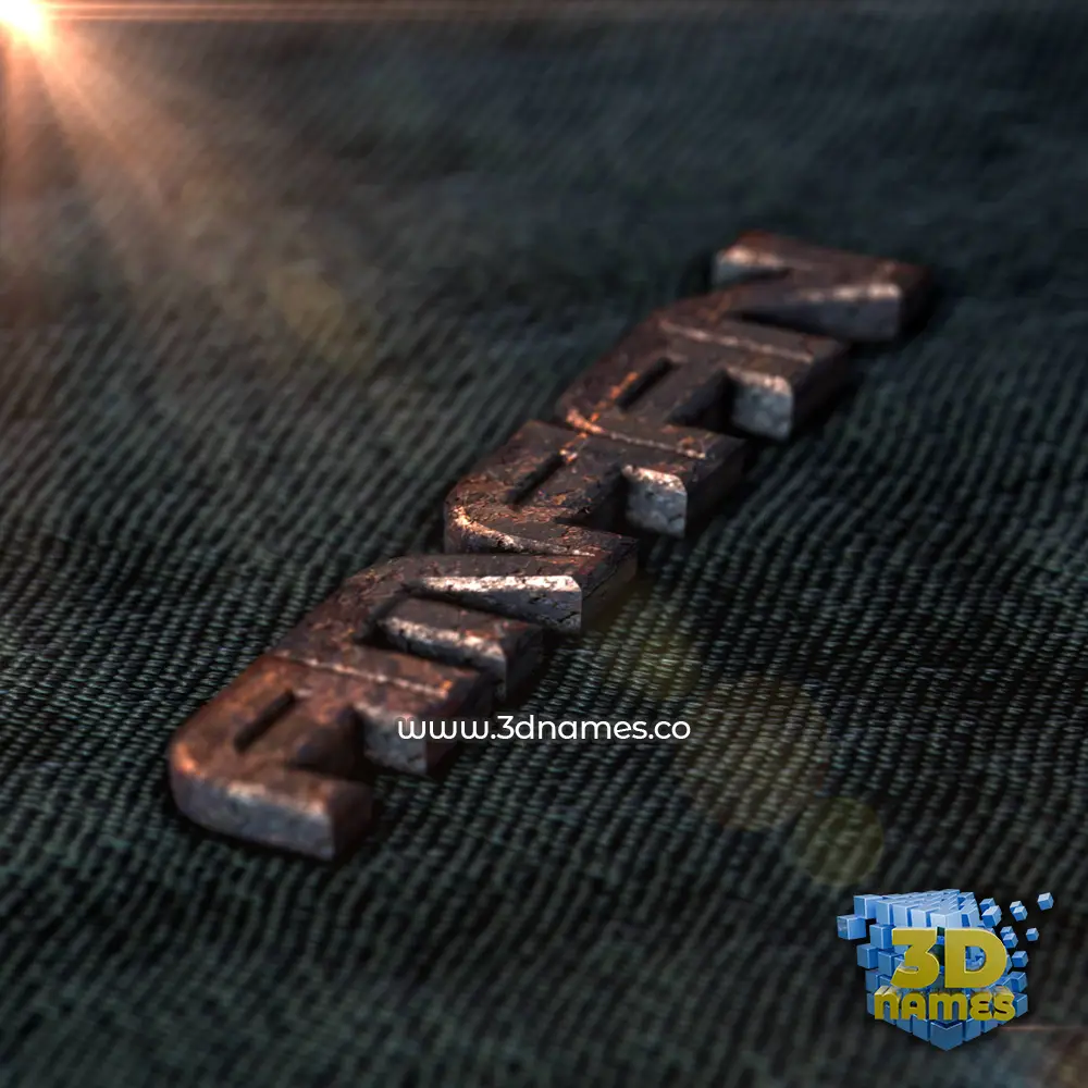 amaan in Rusty Metal style - 3D name wallpaper