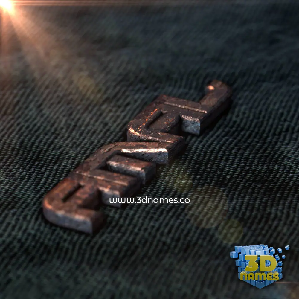 amal in Rusty Metal style - 3D name wallpaper