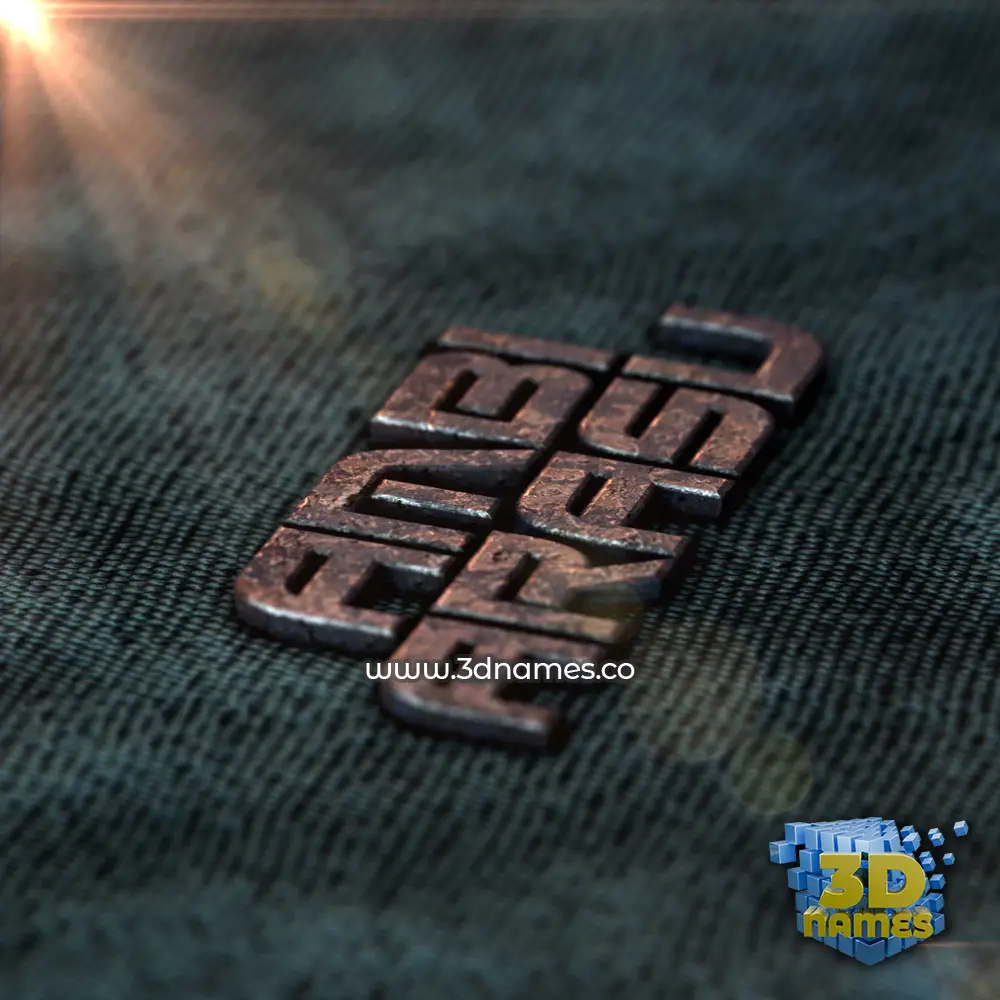 ambi arasu in Rusty Metal style - 3D name wallpaper