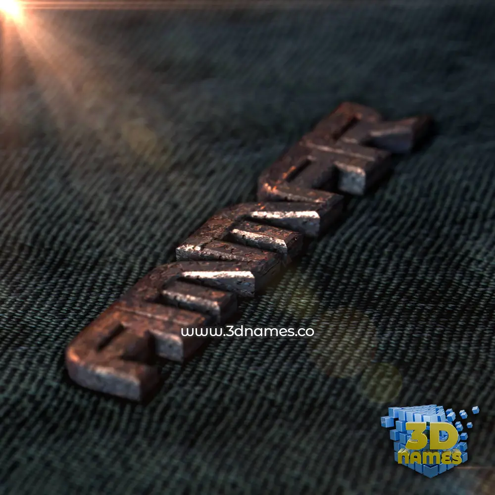 ammar in Rusty Metal style - 3D name wallpaper
