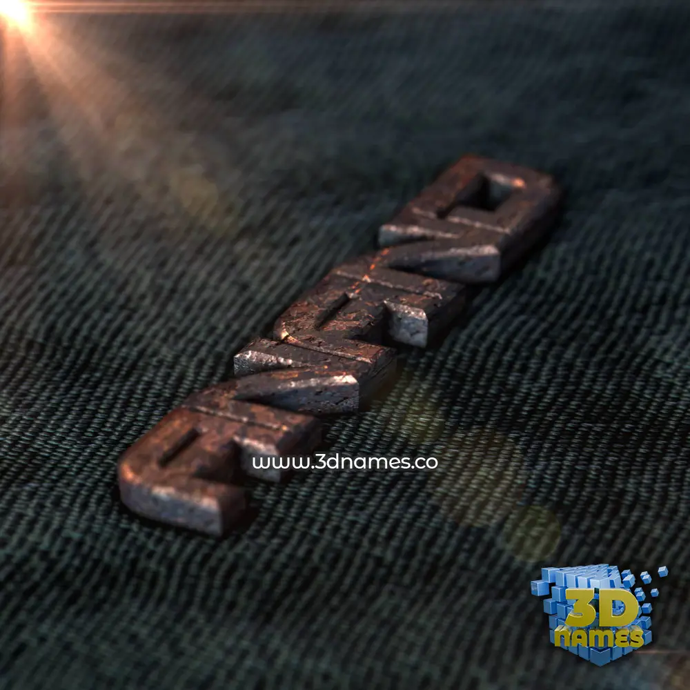 anand in Rusty Metal style - 3D name wallpaper