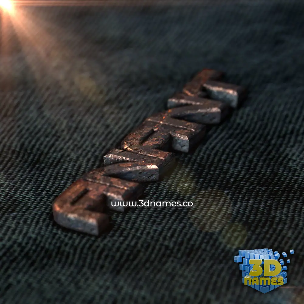 anant in Rusty Metal style - 3D name wallpaper