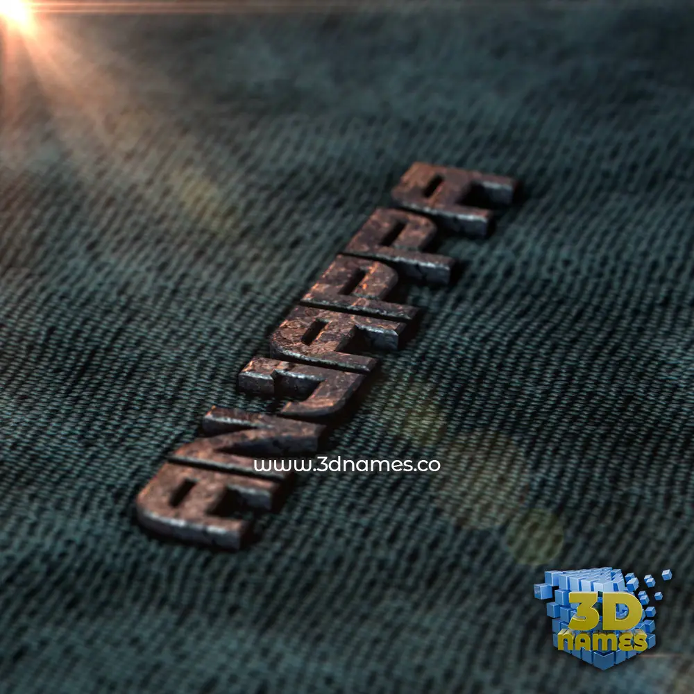 anjappa in Rusty Metal style - 3D name wallpaper