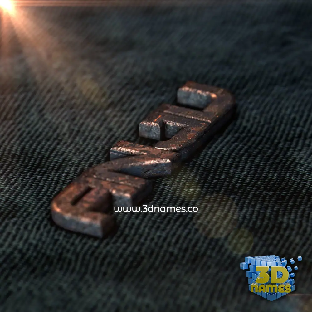 anju in Rusty Metal style - 3D name wallpaper