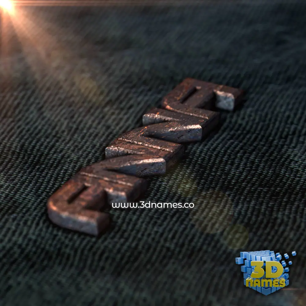 anna in Rusty Metal style - 3D name wallpaper