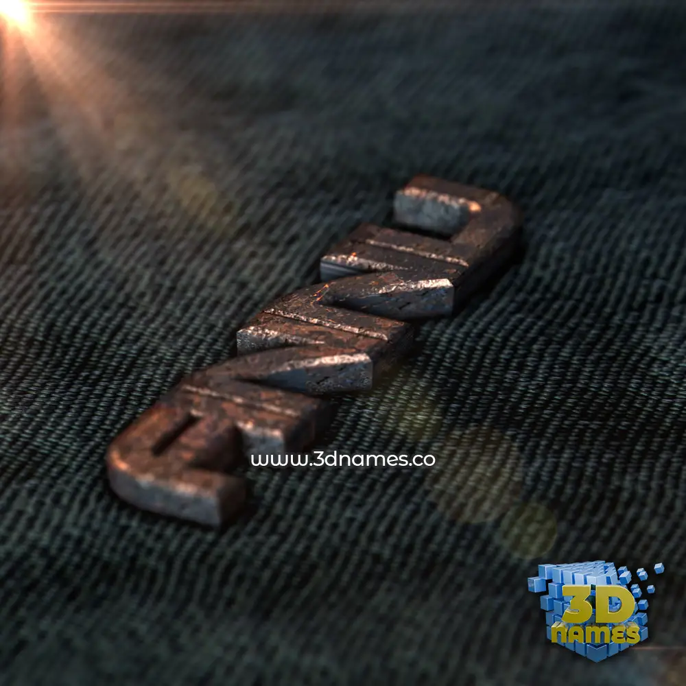 annu in Rusty Metal style - 3D name wallpaper