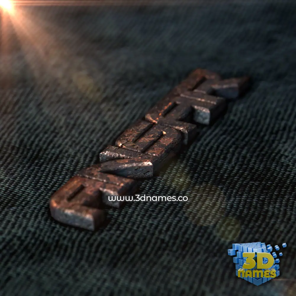 ansar in Rusty Metal style - 3D name wallpaper