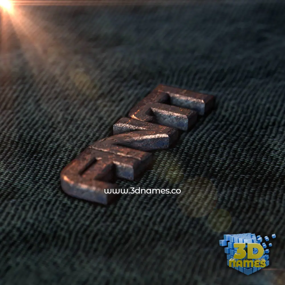 anti in Rusty Metal style - 3D name wallpaper