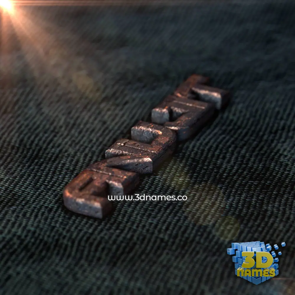 anujit in Rusty Metal style - 3D name wallpaper