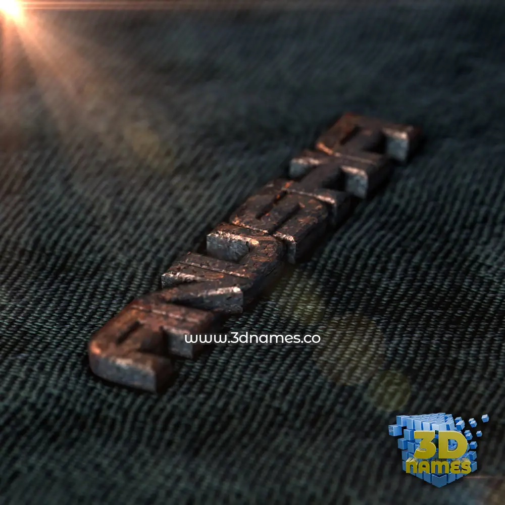 anusha in Rusty Metal style - 3D name wallpaper
