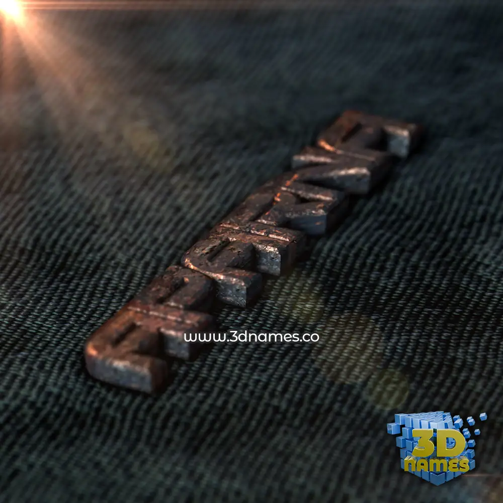 aparna in Rusty Metal style - 3D name wallpaper