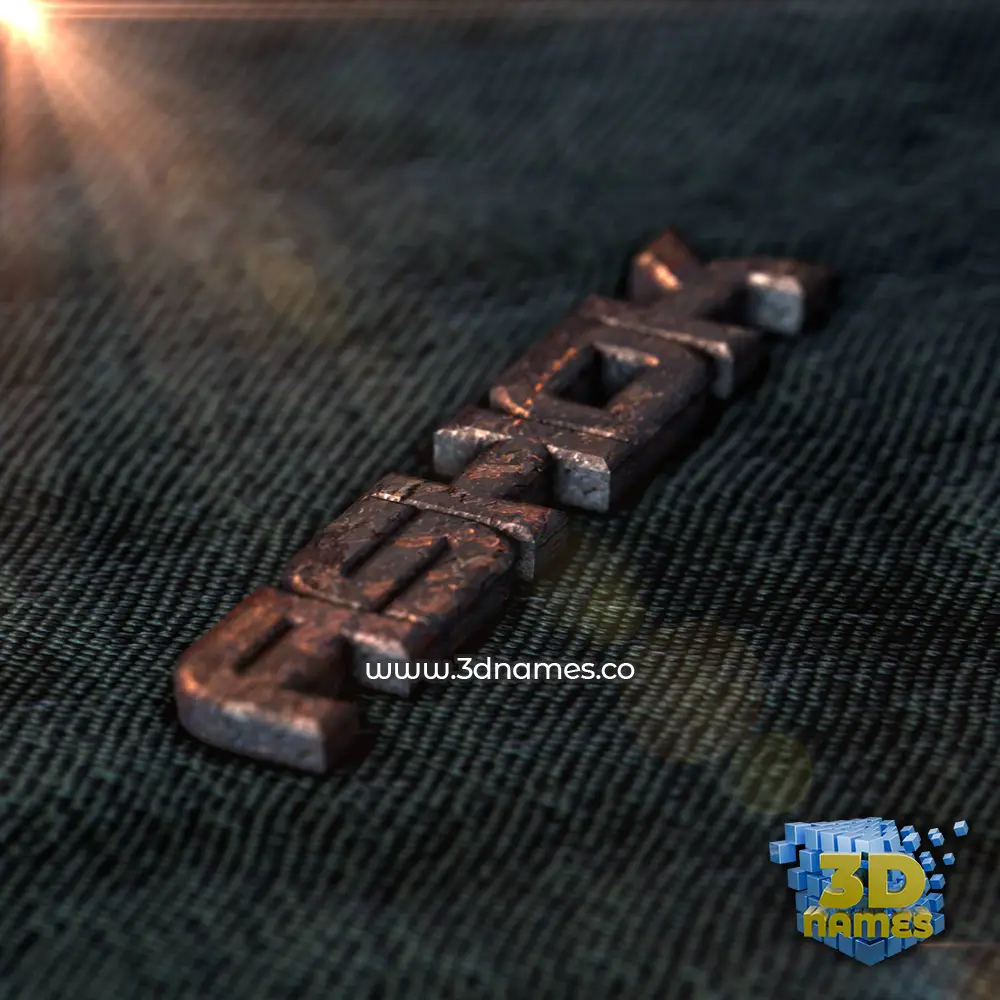 ashok in Rusty Metal style - 3D name wallpaper