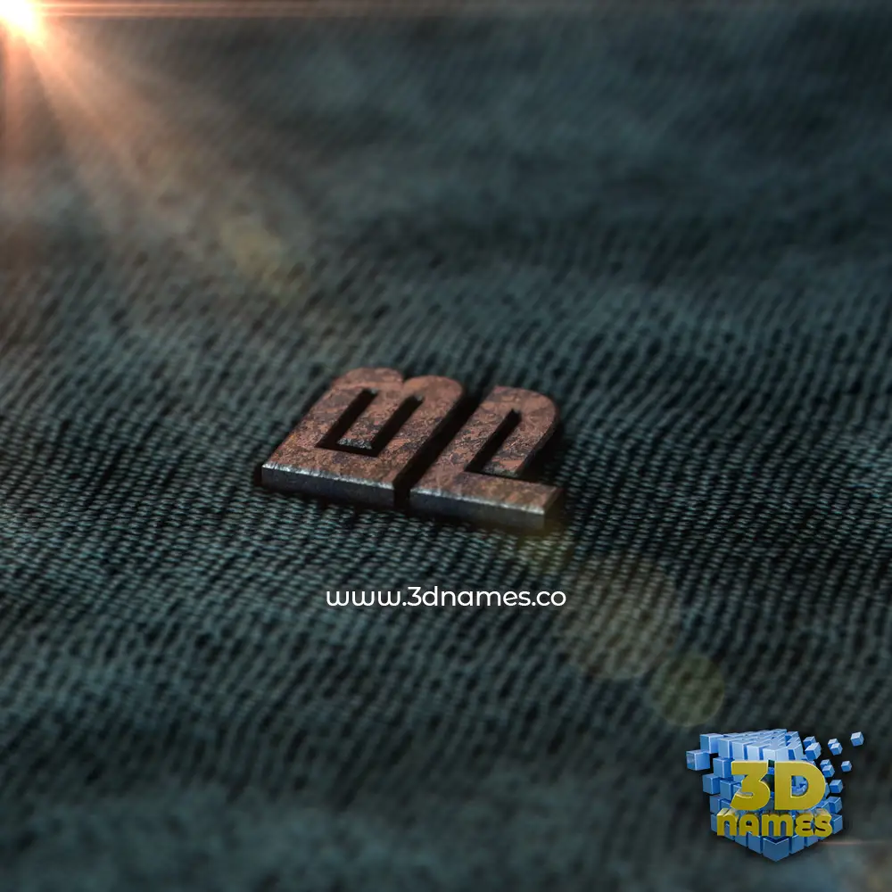 b p in Rusty Metal style - 3D name wallpaper