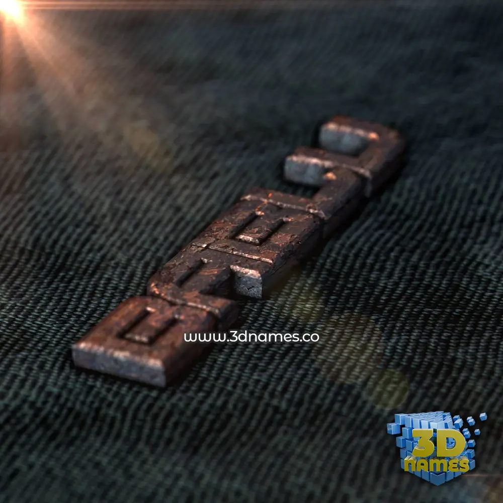 bablu in Rusty Metal style - 3D name wallpaper