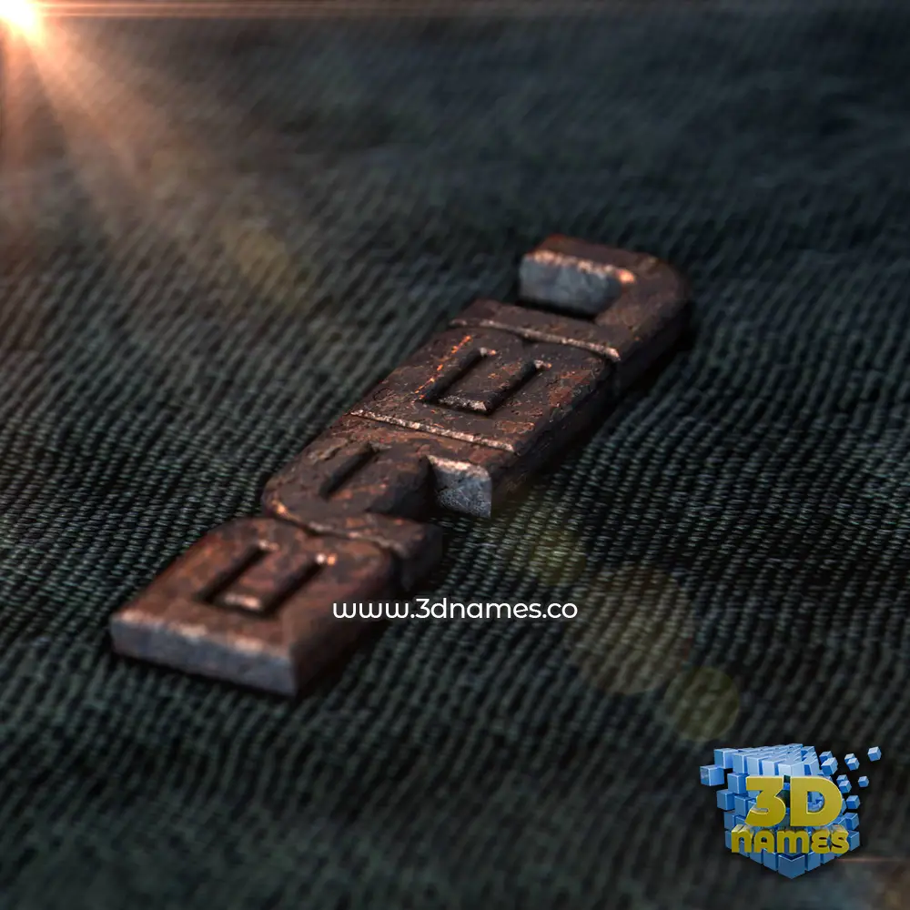 babu in Rusty Metal style - 3D name wallpaper