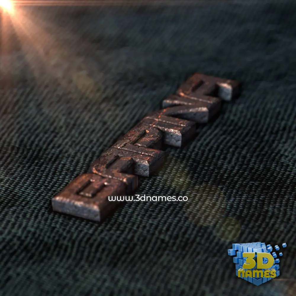 bapina in Rusty Metal style - 3D name wallpaper