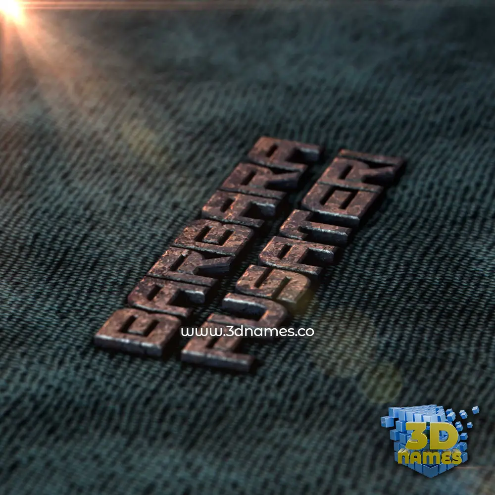 barbara pusateri in Rusty Metal style - 3D name wallpaper