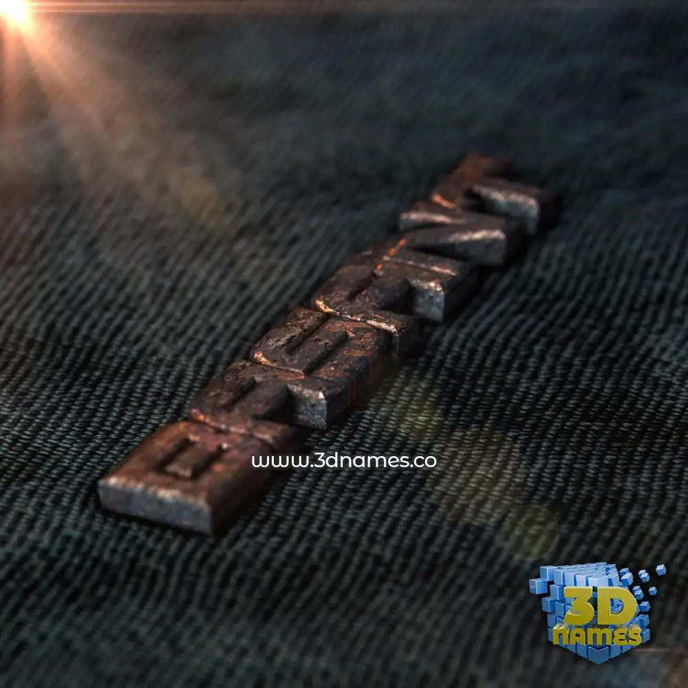 basant in Rusty Metal style - 3D name wallpaper
