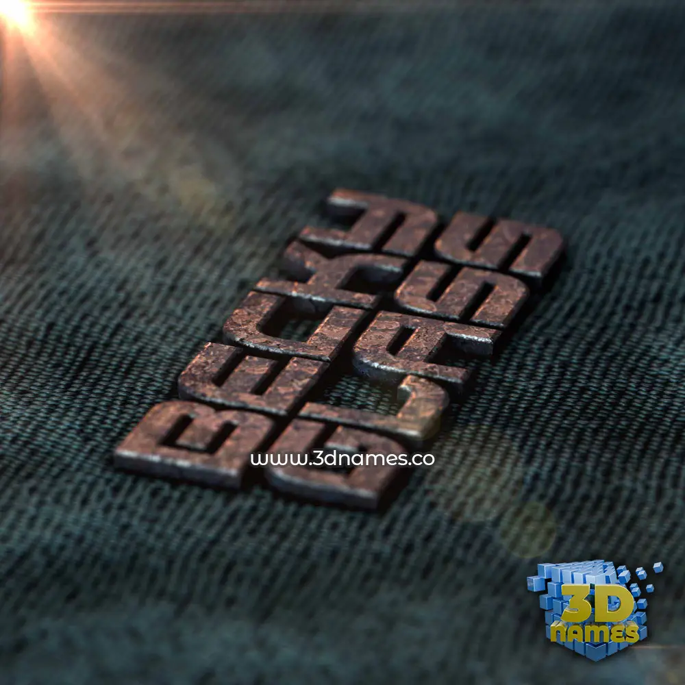 becky glass in Rusty Metal style - 3D name wallpaper