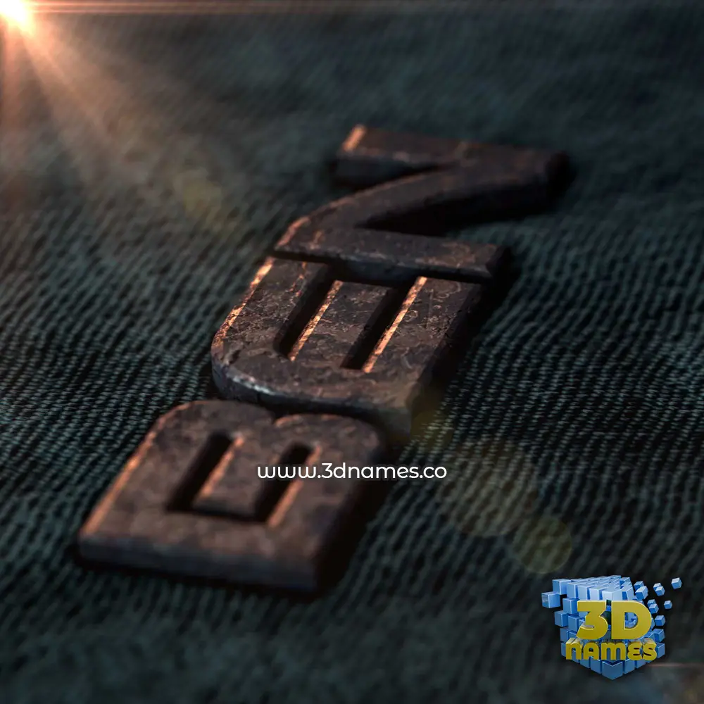 ben in Rusty Metal style - 3D name wallpaper