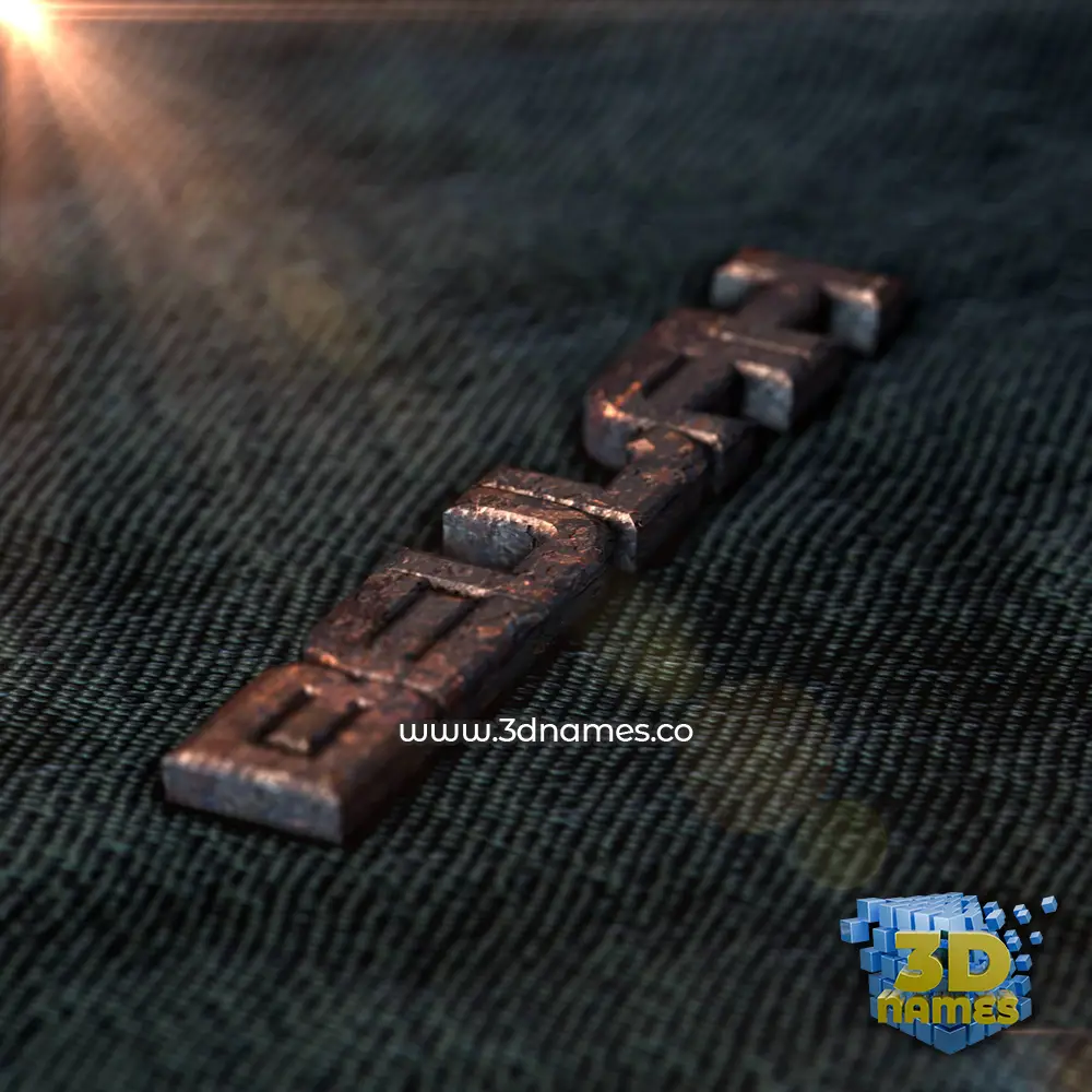 beulah in Rusty Metal style - 3D name wallpaper