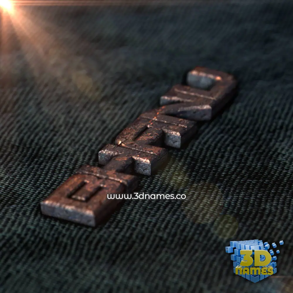 bhanu in Rusty Metal style - 3D name wallpaper