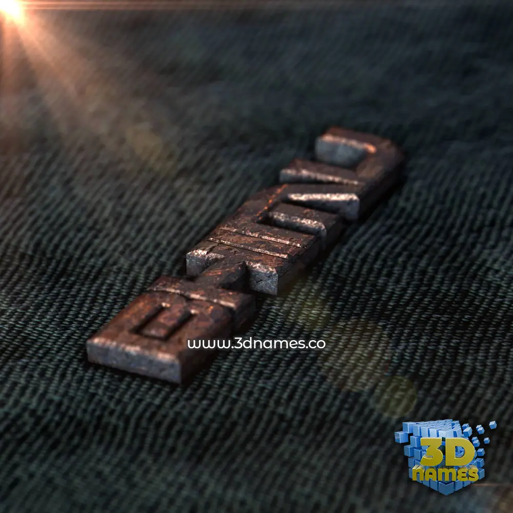 bhimu in Rusty Metal style - 3D name wallpaper