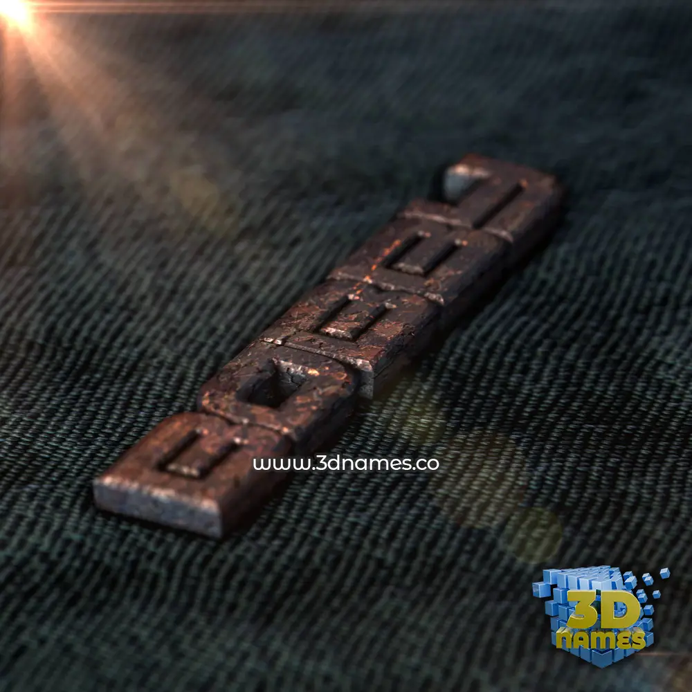 bobby in Rusty Metal style - 3D name wallpaper