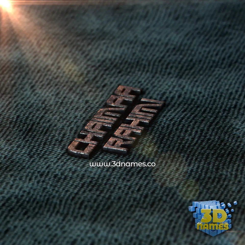 chaimaa rahimi in Rusty Metal style - 3D name wallpaper