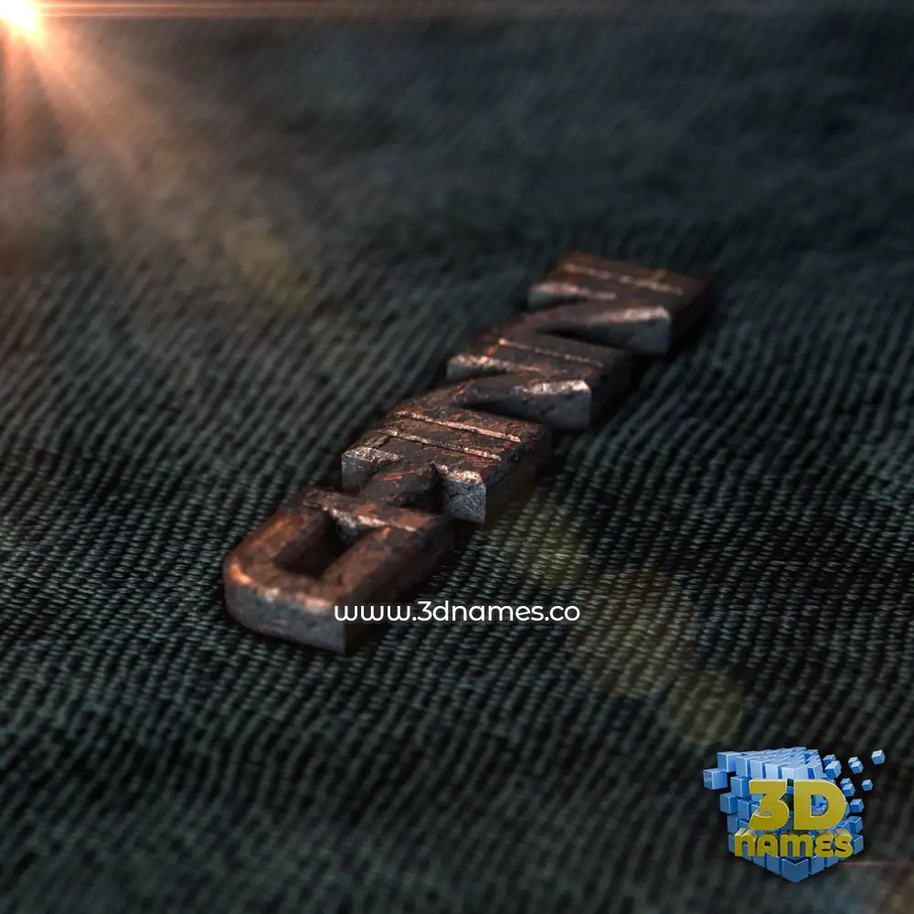 chinni in Rusty Metal style - 3D name wallpaper