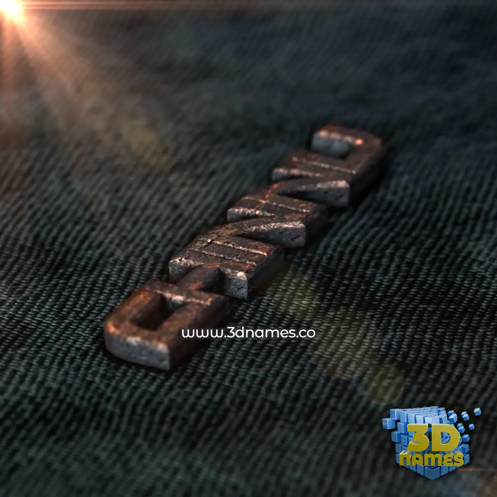 chinnu in Rusty Metal style - 3D name wallpaper