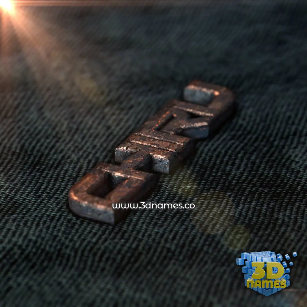 chiru in Rusty Metal style - 3D name wallpaper
