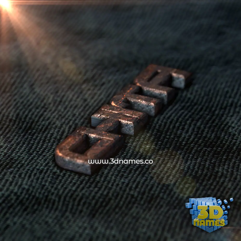 chita in Rusty Metal style - 3D name wallpaper
