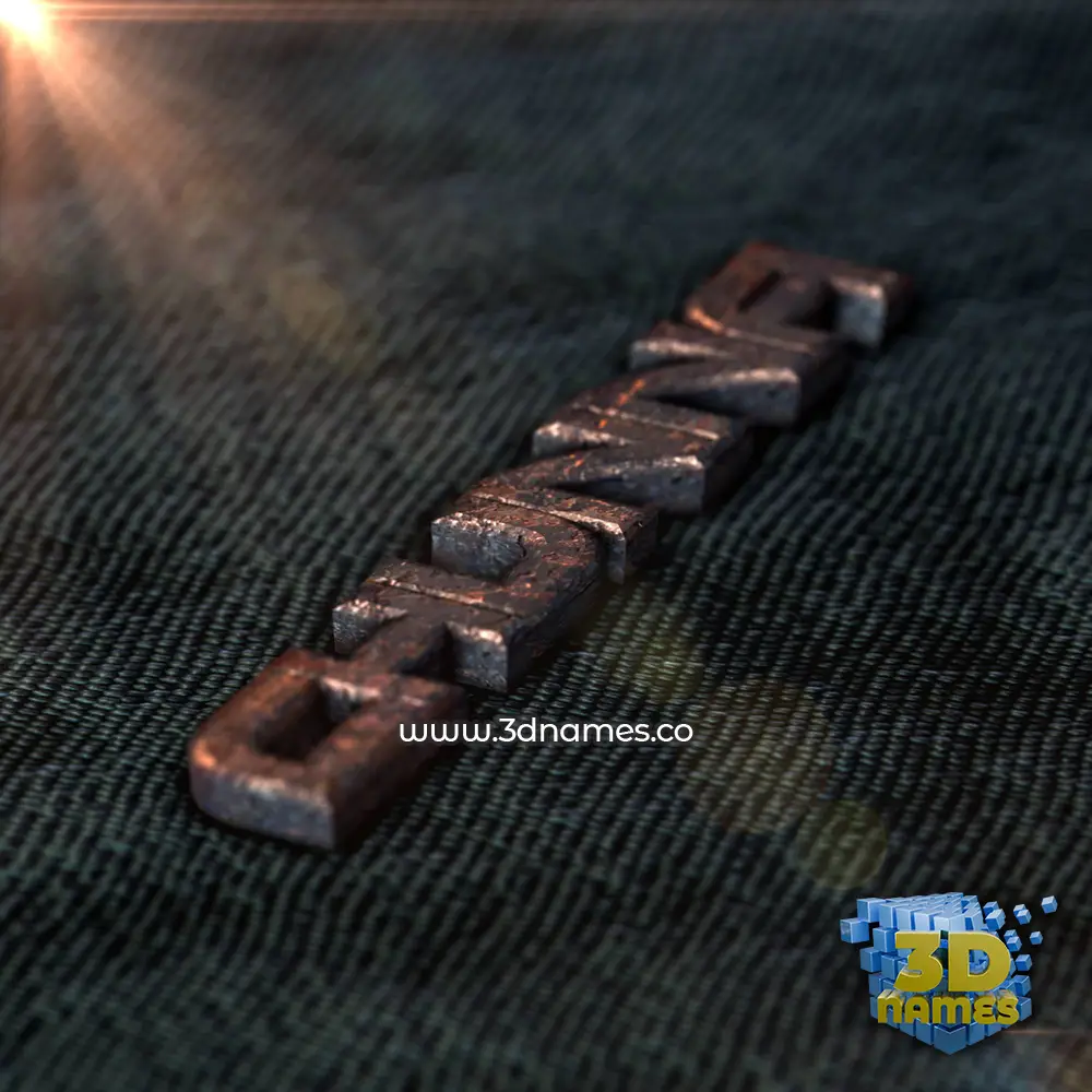 chunna in Rusty Metal style - 3D name wallpaper
