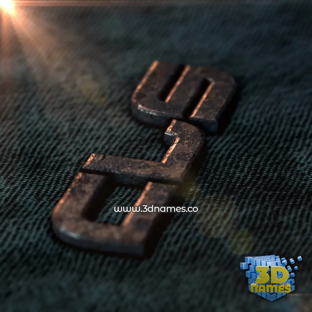 cls in Rusty Metal style - 3D name wallpaper
