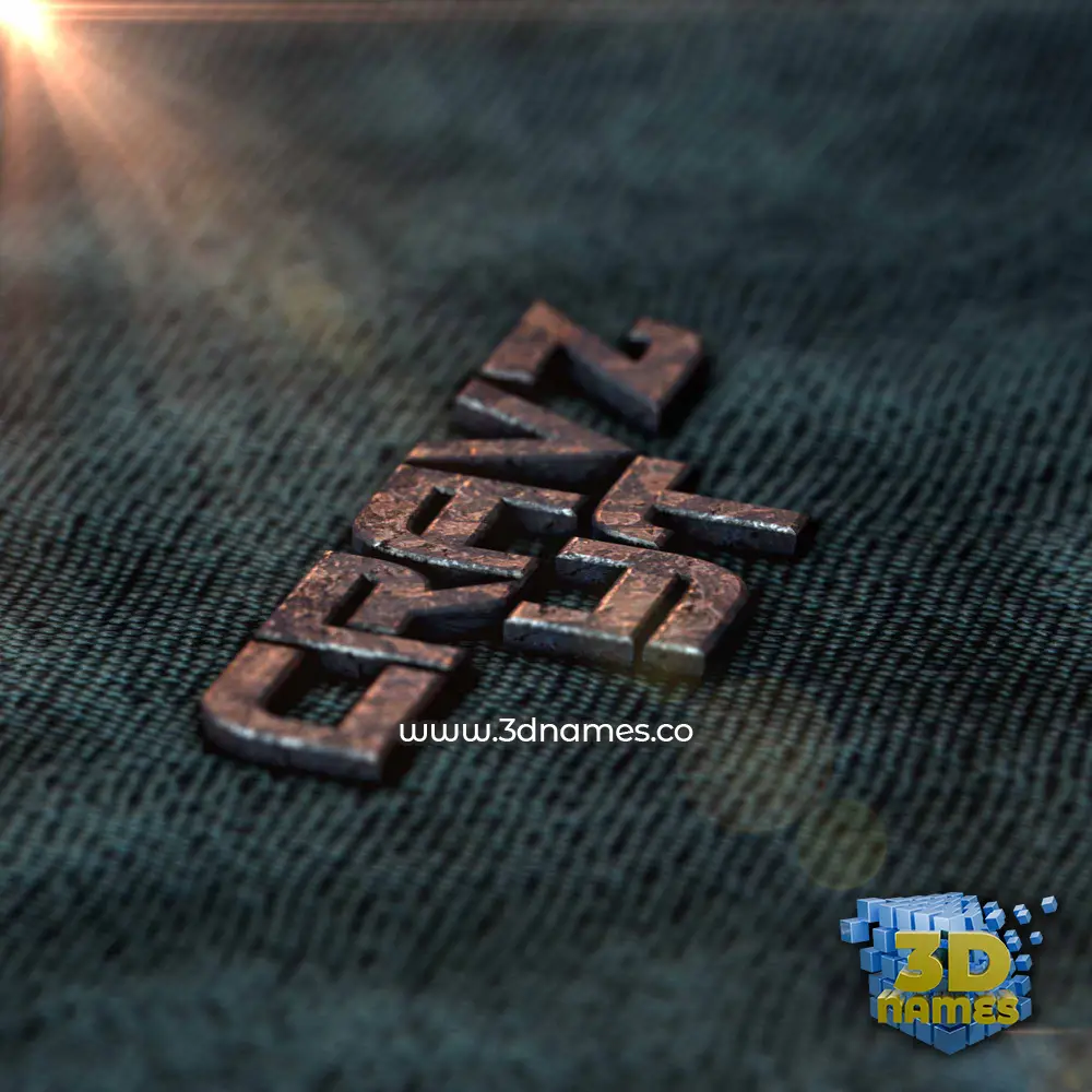 cravz yt in Rusty Metal style - 3D name wallpaper