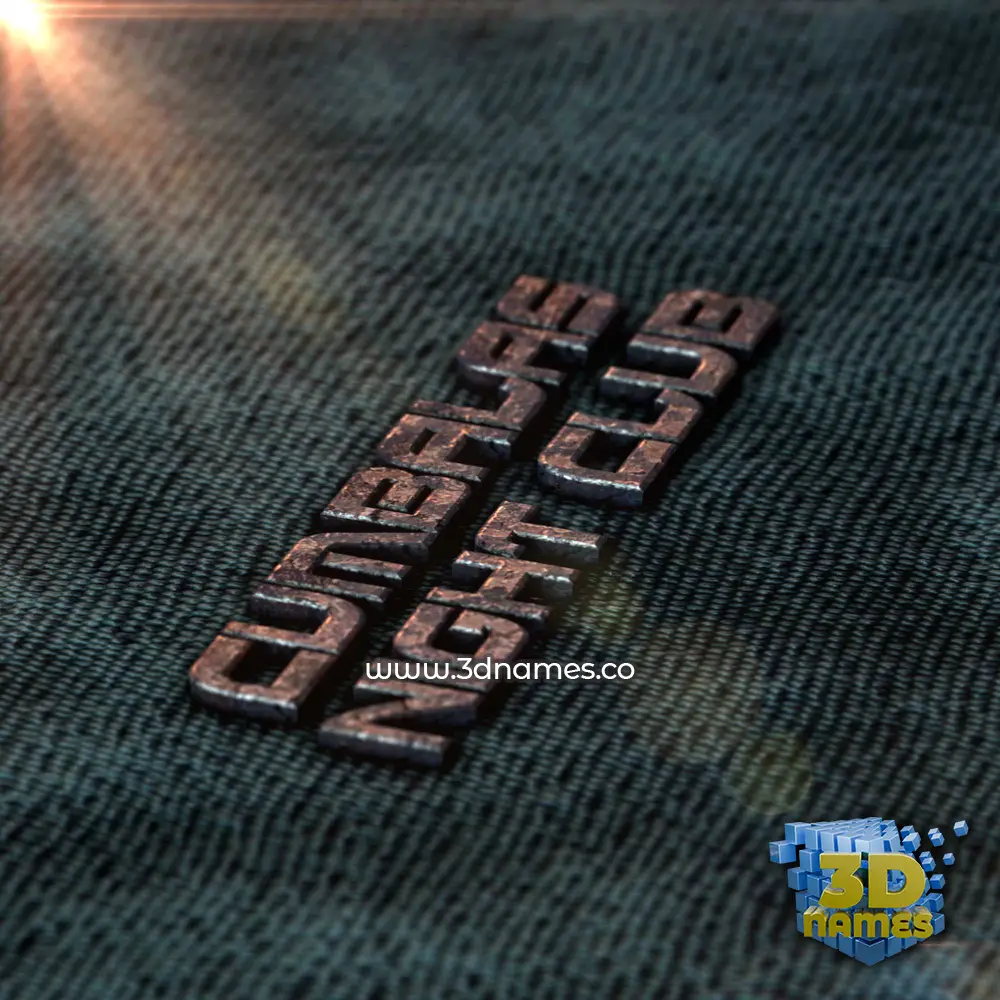cumbalas night club in Rusty Metal style - 3D name wallpaper